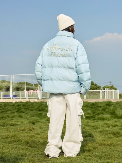 Harsh and Cruel Pearl Embroidery Down Jacket | Face 3 Face