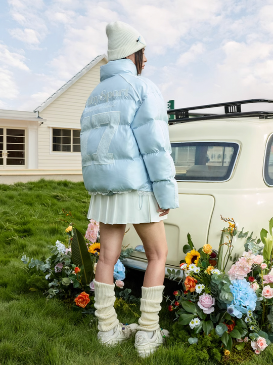 Harsh and Cruel Lace Patchwork Sport Down Jacket | Face 3 Face