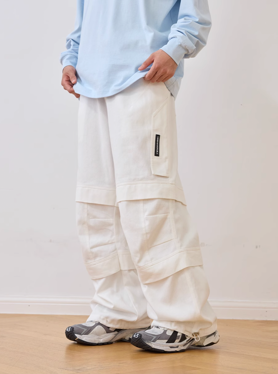 Harsh and Cruel Zipper Pleated Paratrooper Pants | Face 3 Face