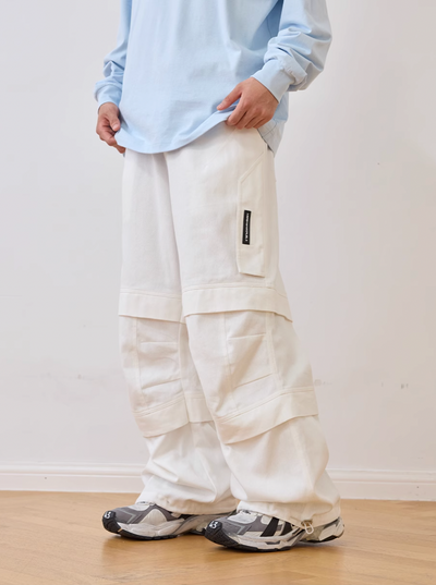 Harsh and Cruel Zipper Pleated Paratrooper Pants | Face 3 Face