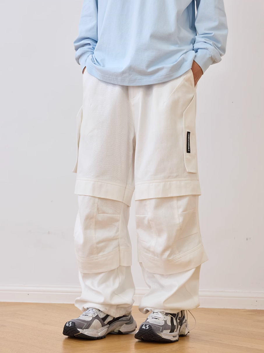 Harsh and Cruel Zipper Pleated Paratrooper Pants | Face 3 Face