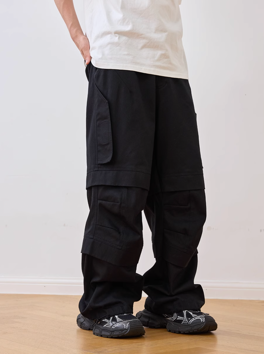 Harsh and Cruel Zipper Pleated Paratrooper Pants | Face 3 Face