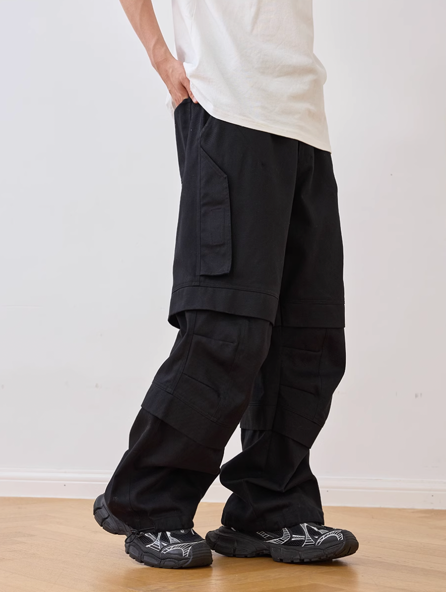 Harsh and Cruel Zipper Pleated Paratrooper Pants | Face 3 Face