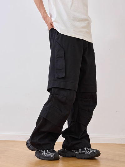 Harsh and Cruel Zipper Pleated Paratrooper Pants | Face 3 Face