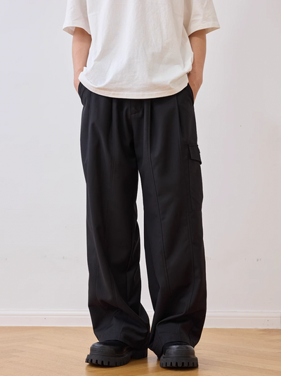 Harsh and Cruel Pleated Pocket Patchwork Cargo Pants | Face 3 Face