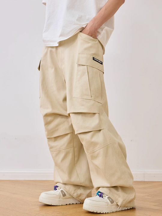 Harsh and Cruel Pleated Paratrooper Work Cargo Pants | Face 3 Face