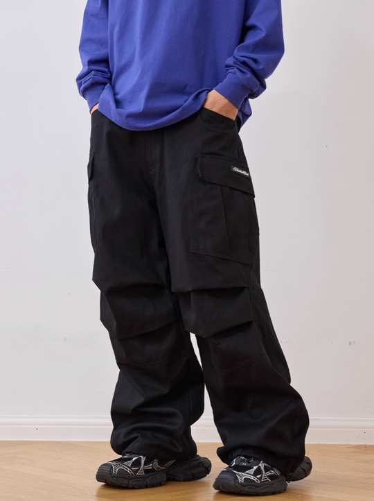 Harsh and Cruel Pleated Paratrooper Work Cargo Pants | Face 3 Face