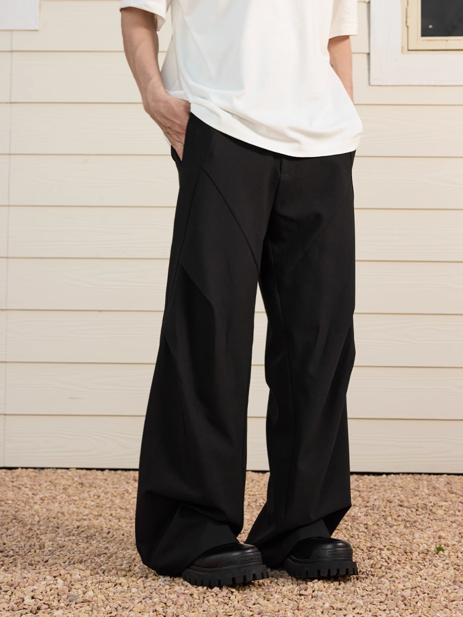 Harsh and Cruel Drape Pleated Suit Pants | Face 3 Face