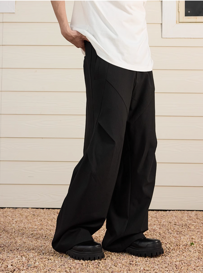 Harsh and Cruel Drape Pleated Suit Pants | Face 3 Face