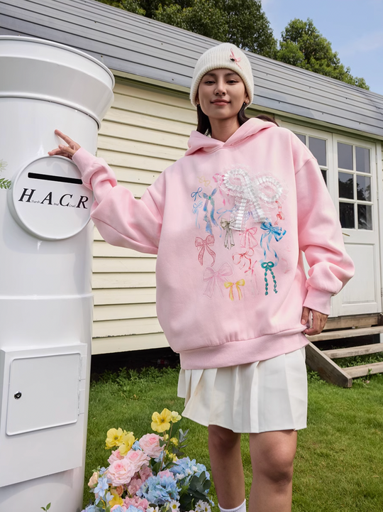 Harsh and Cruel Cute Lace Bow Hoodie | Face 3 Face