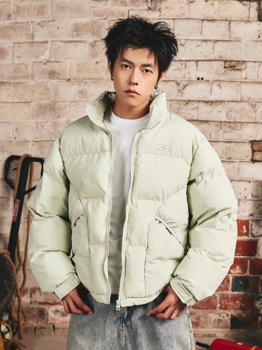 S45 Stand Collar Puffer Jacket | Face 3 Face