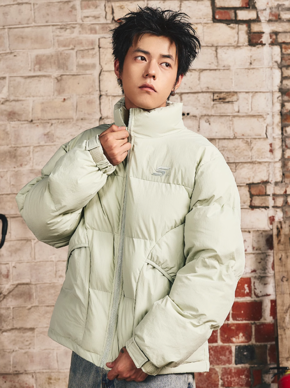 S45 Stand Collar Puffer Jacket | Face 3 Face