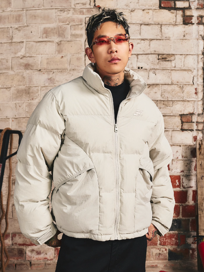 S45 Stand Collar Puffer Jacket | Face 3 Face