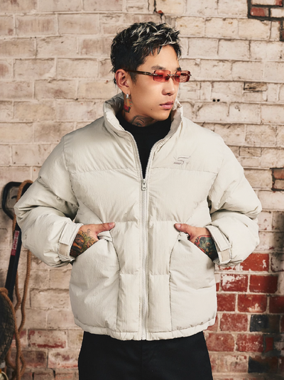 S45 Stand Collar Puffer Jacket | Face 3 Face