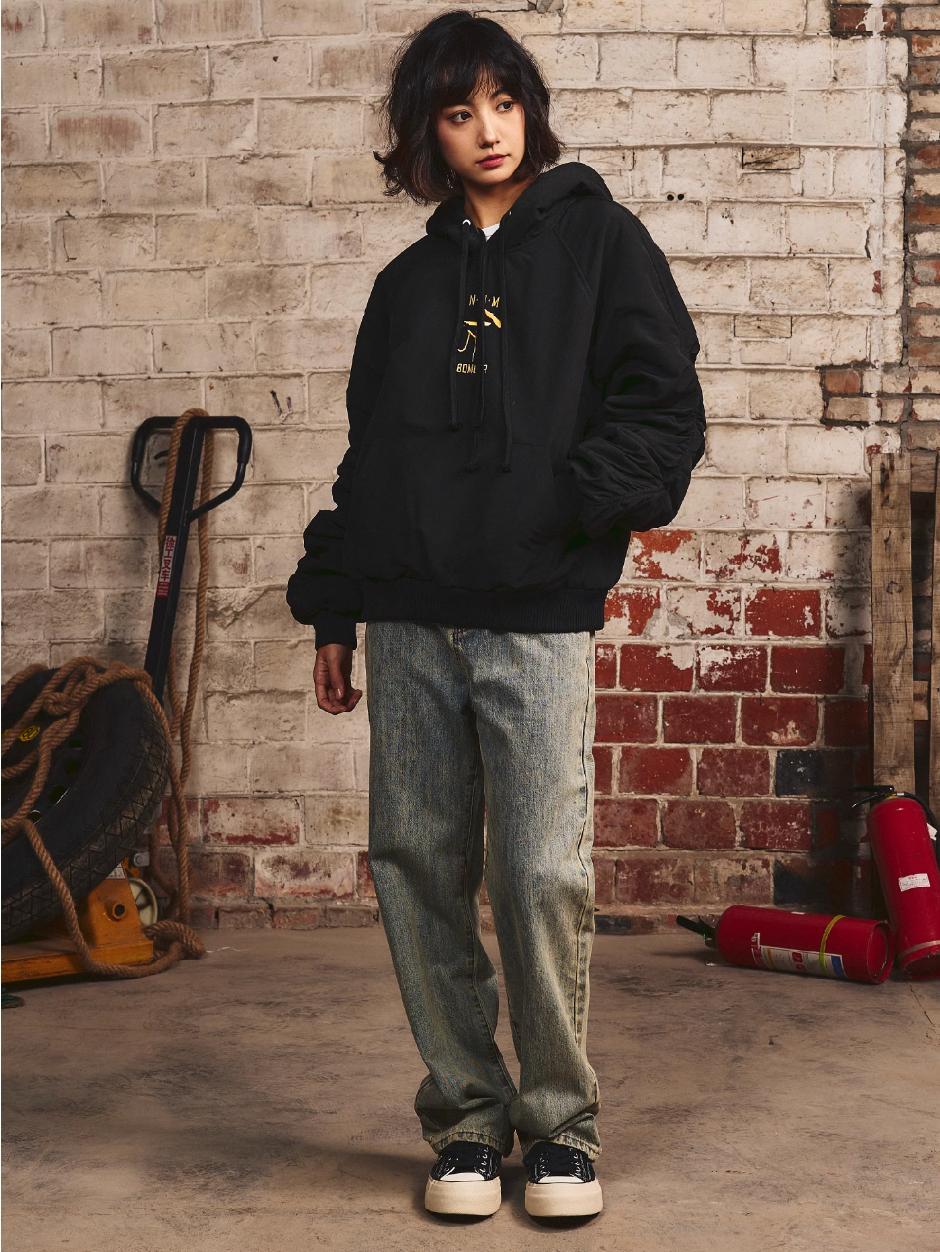 S45 Embroidered Pullover Hooded Jacket | Face 3 Face