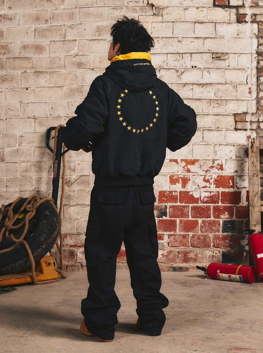 S45 Embroidered Pullover Hooded Jacket | Face 3 Face