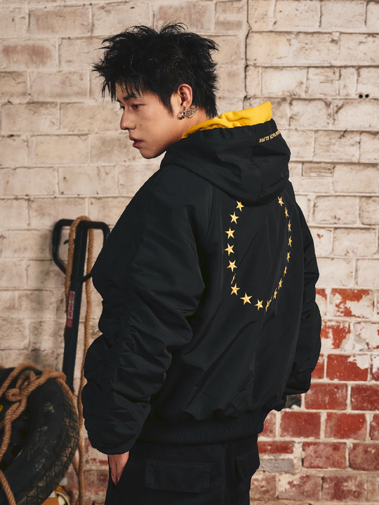 S45 Embroidered Pullover Hooded Jacket | Face 3 Face