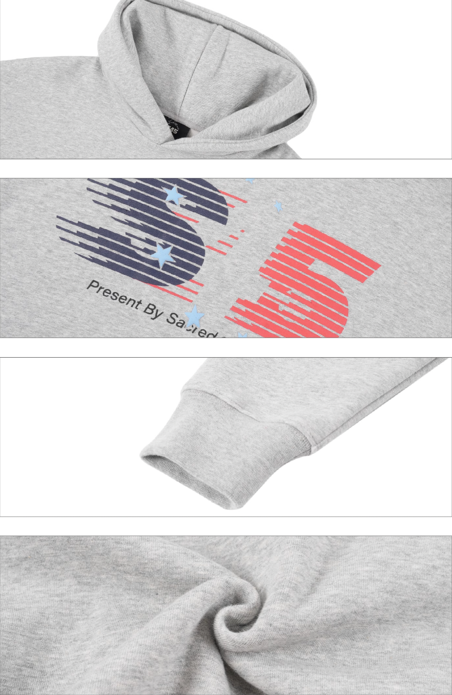 S45 Stripe Star Logo Hoodie | Face 3 Face