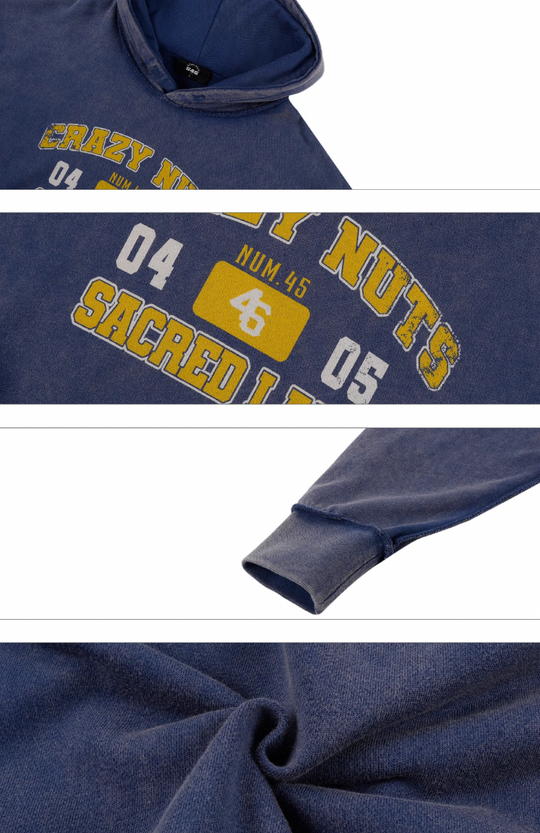 S45 Thread Destruction Washed Hoodie | Face 3 Face