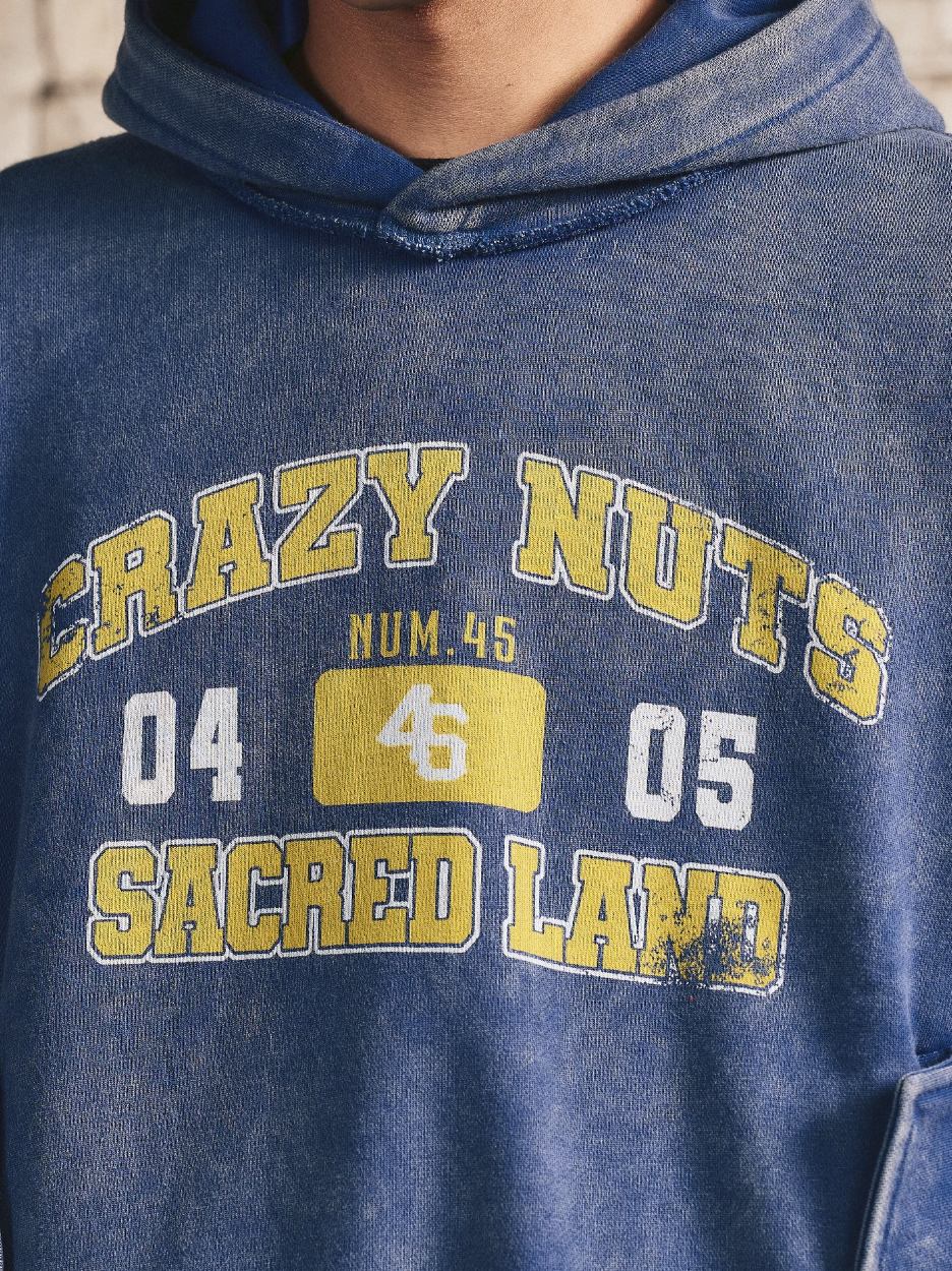 S45 Thread Destruction Washed Hoodie | Face 3 Face