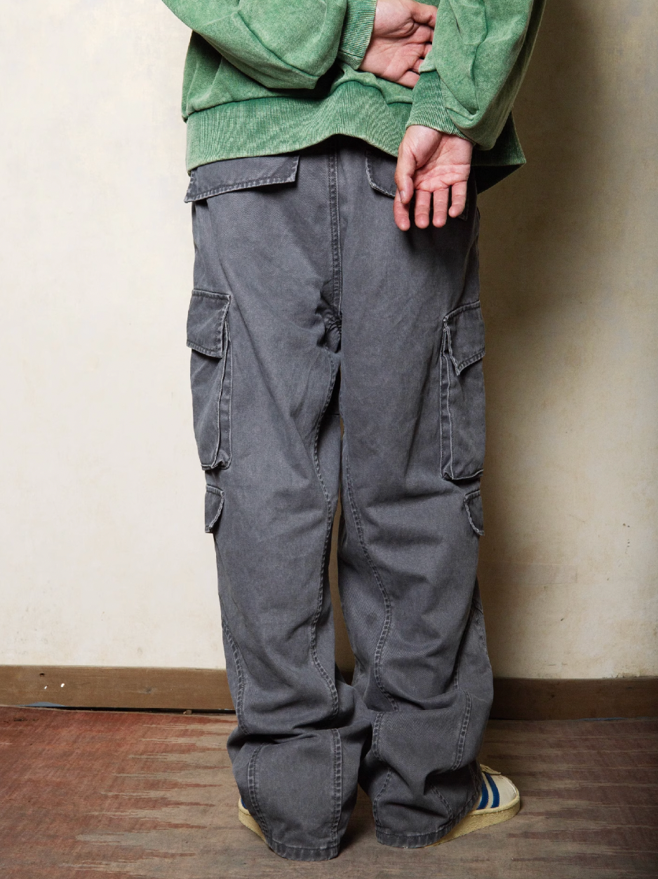 S45 Dyed Aged Work Cargo Pants | Face 3 Face