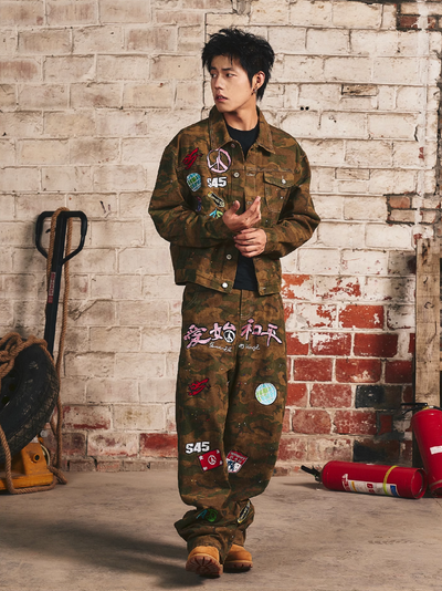 S45 3D Chapter Camouflage Baggy Pants | Face 3 Face