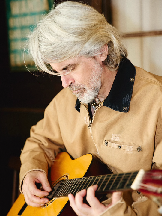 STEEPC Vintage Washed Ripped Studded Lapel Work Jacket | Face 3 Face