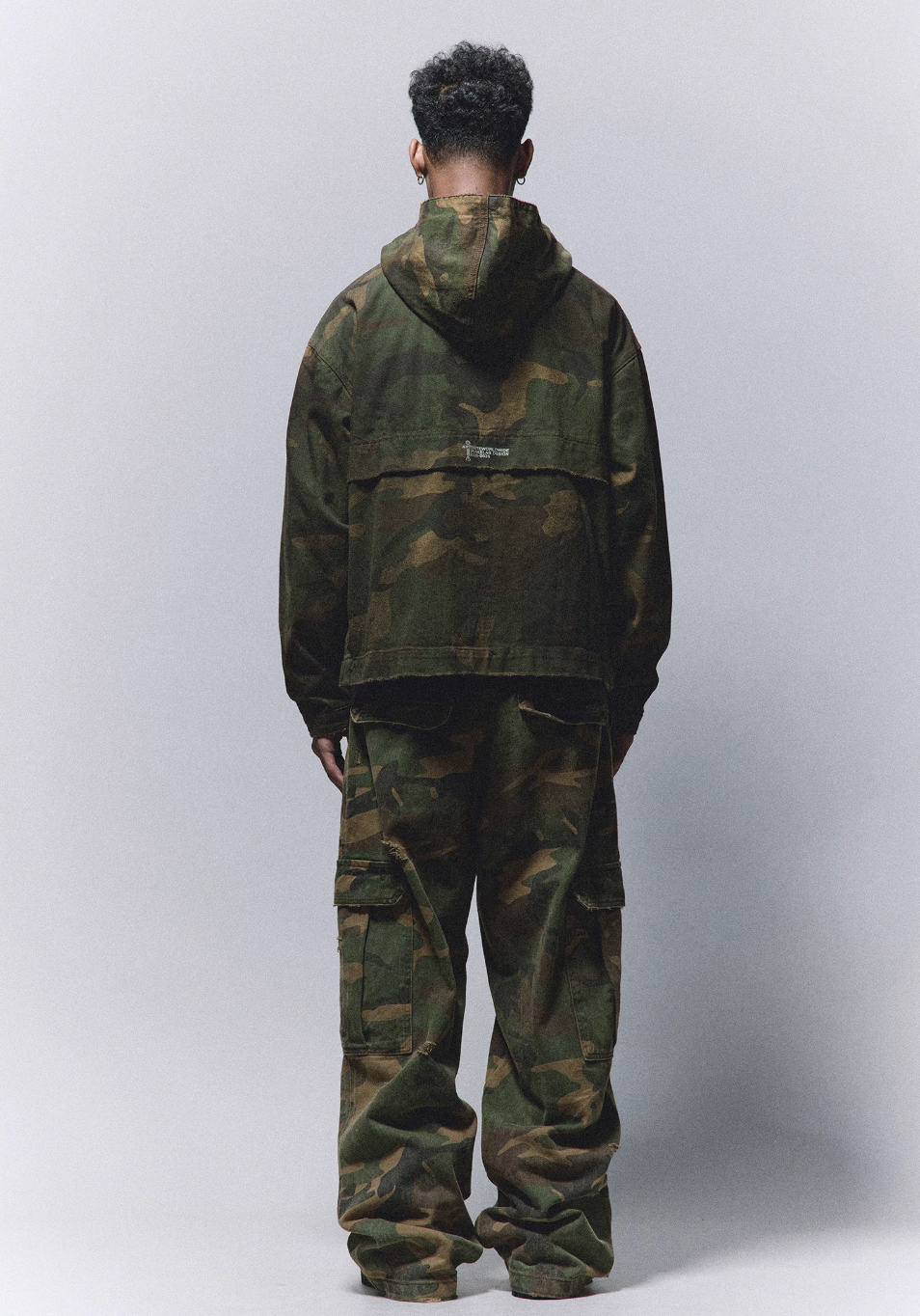 ANTIDOTE Camouflage Damage Hooded Work Jacket | Face 3 Face