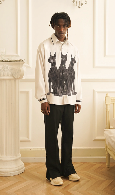 EMPTY REFERENCE Doberman Long Sleeve Shirt | Face 3 Face