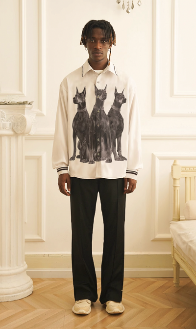 EMPTY REFERENCE Doberman Long Sleeve Shirt | Face 3 Face