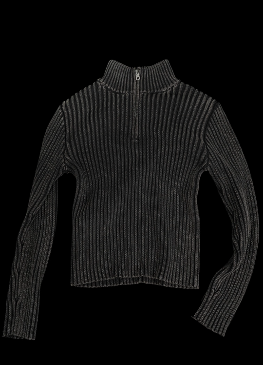 ANTIDOTE High Neck Half Zip Knit Sweater | Face 3 Face