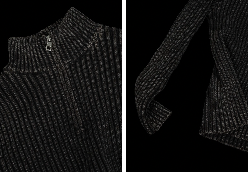 ANTIDOTE High Neck Half Zip Knit Sweater | Face 3 Face