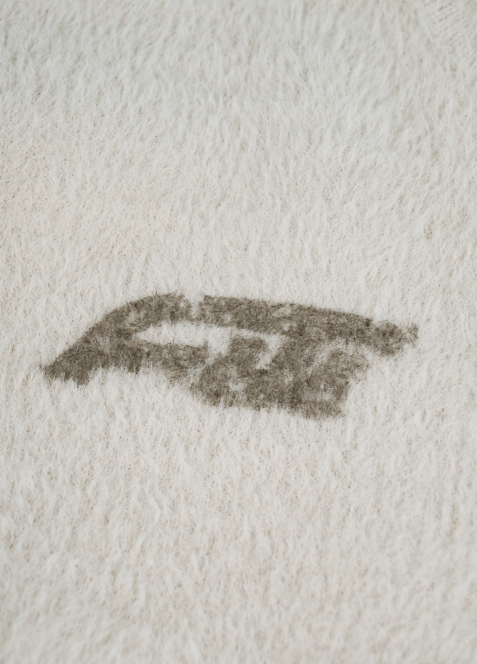 ANTIDOTE Imitation Mink Sports Print Knit Sweater | Face 3 Face