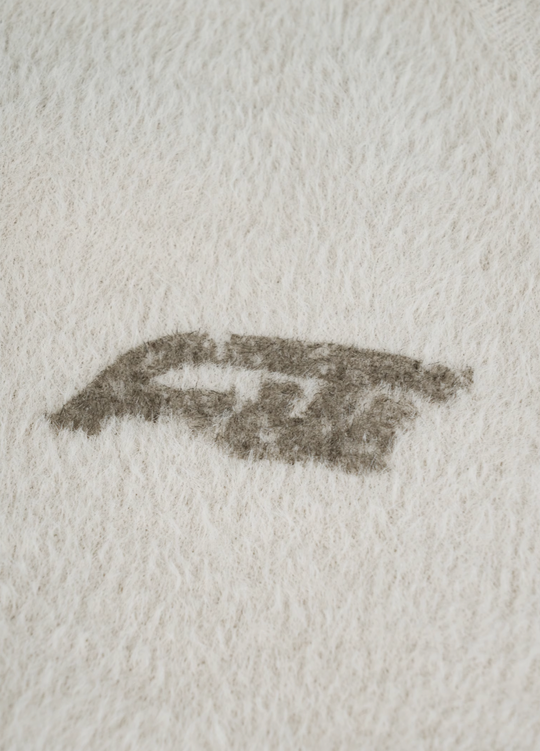 ANTIDOTE Imitation Mink Sports Print Knit Sweater | Face 3 Face