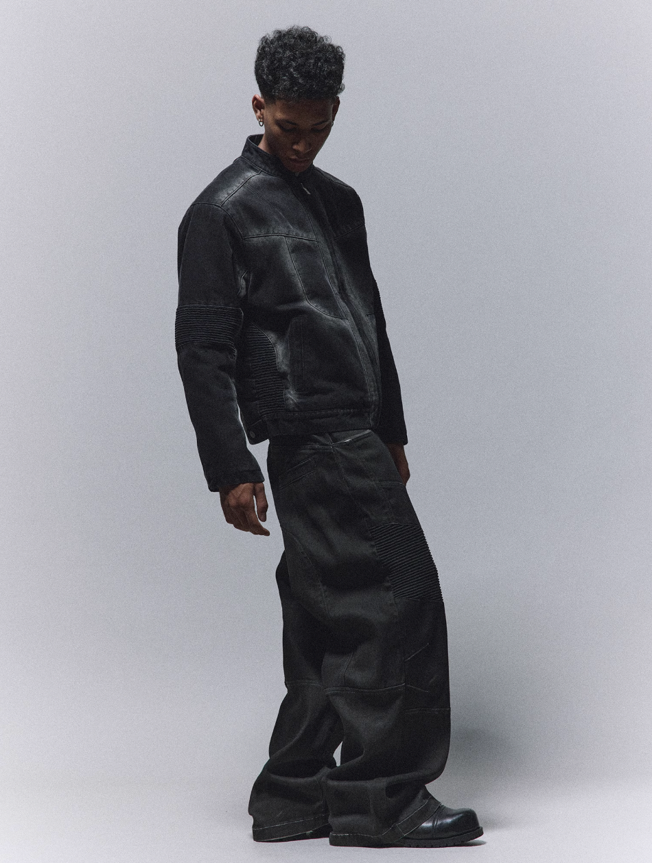 ANTIDOTE Wasteland Spray Dirty Motorcycle Pants | Face 3 Face