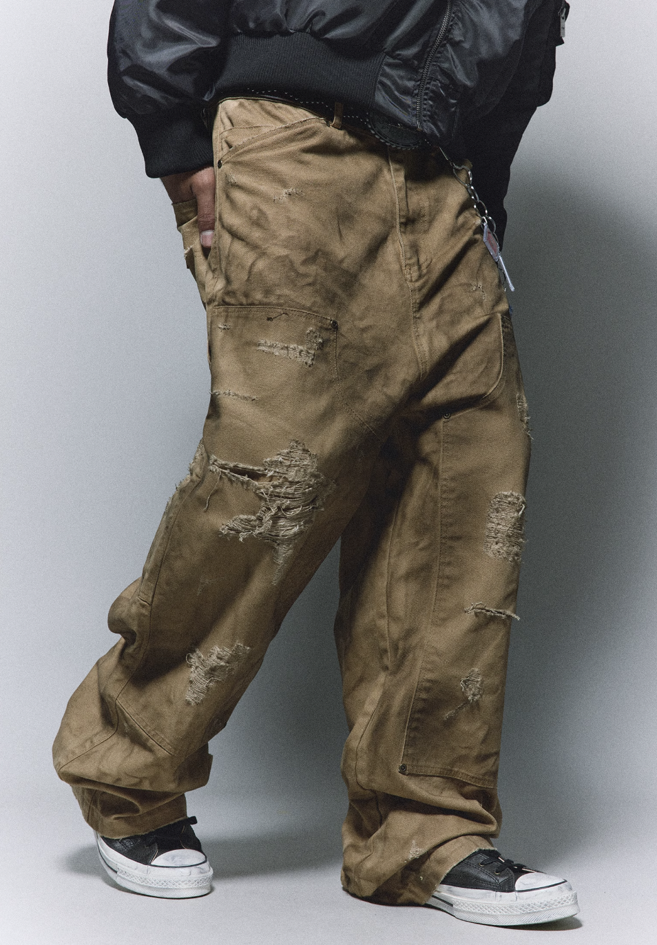 ANTIDOTE Heavy Damage Studded Double Knee Pants | Face 3 Face