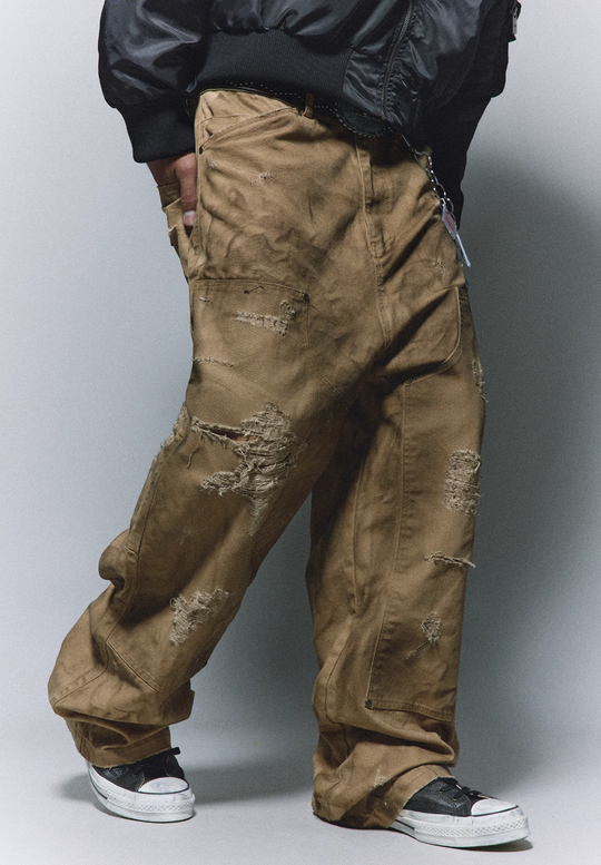 ANTIDOTE Heavy Damage Studded Double Knee Pants | Face 3 Face