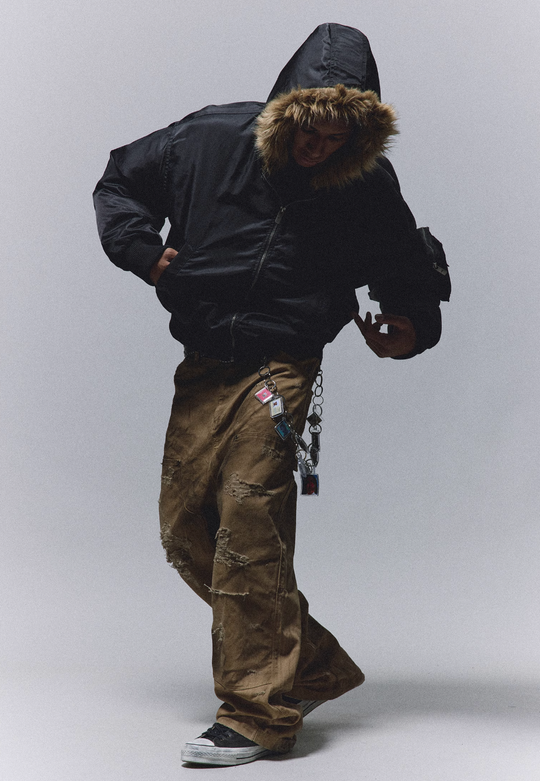 ANTIDOTE Heavy Damage Studded Double Knee Pants | Face 3 Face