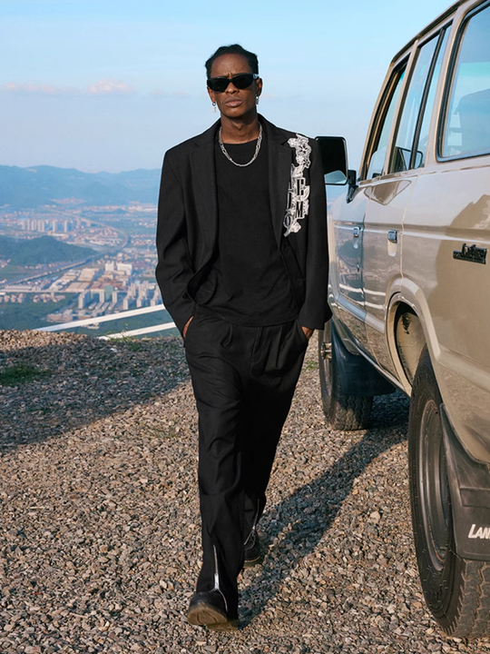 MEDM Lace Floral Embroidery Suit Jacket | Face 3 Face