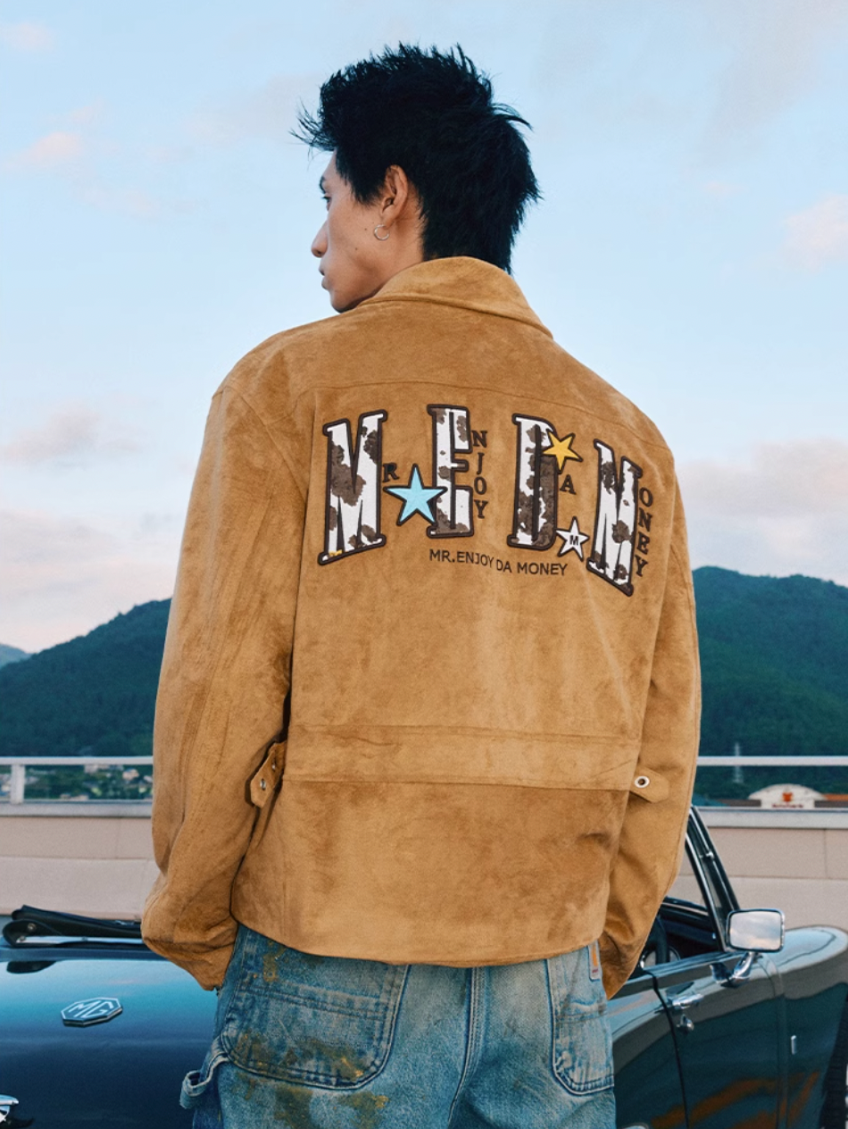 MEDM Animal Texture Suede Jacket | Face 3 Face