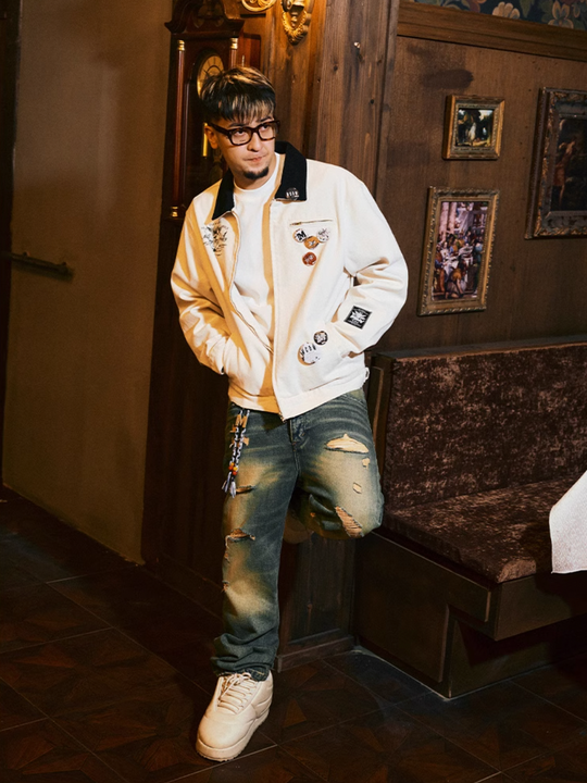 MEDM Sketch Angel Dove Embroidered Detroit Jacket | Face 3 Face