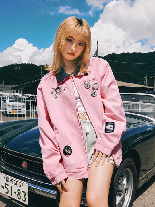 MEDM Sketch Angel Dove Embroidered Detroit Jacket | Face 3 Face