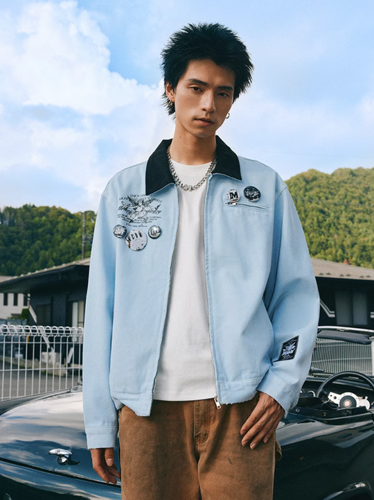 MEDM Sketch Angel Dove Embroidered Detroit Jacket | Face 3 Face