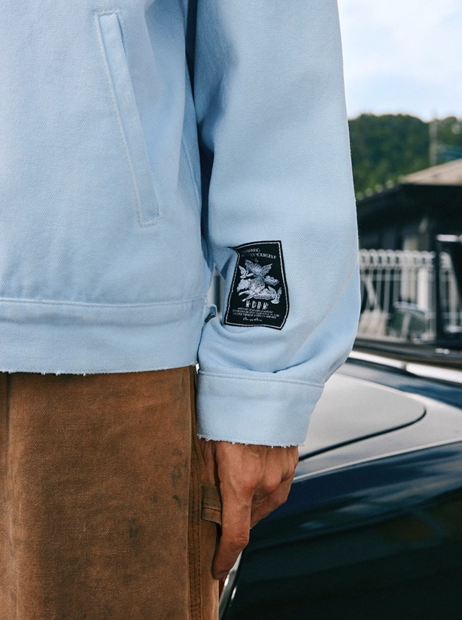 MEDM Sketch Angel Dove Embroidered Detroit Jacket | Face 3 Face