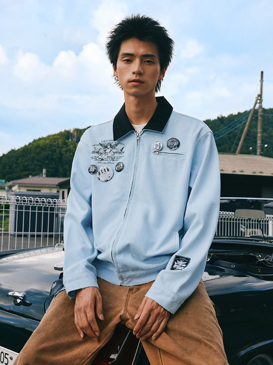 MEDM Sketch Angel Dove Embroidered Detroit Jacket | Face 3 Face