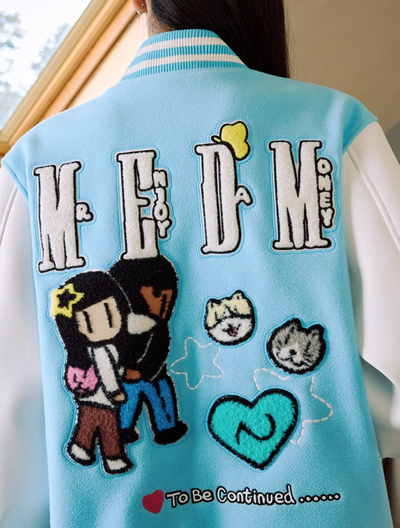 MEDM x Newmasus Butterfly Varsity Jacket | Face 3 Face