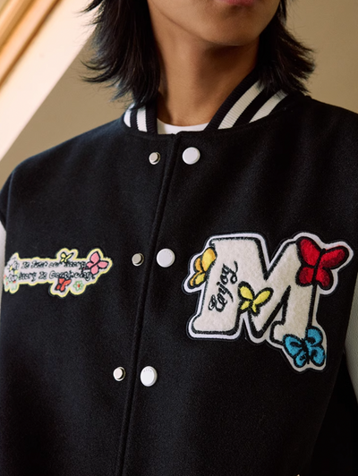 MEDM x Newmasus Butterfly Varsity Jacket | Face 3 Face