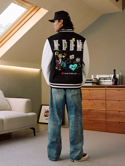 MEDM x Newmasus Butterfly Varsity Jacket | Face 3 Face