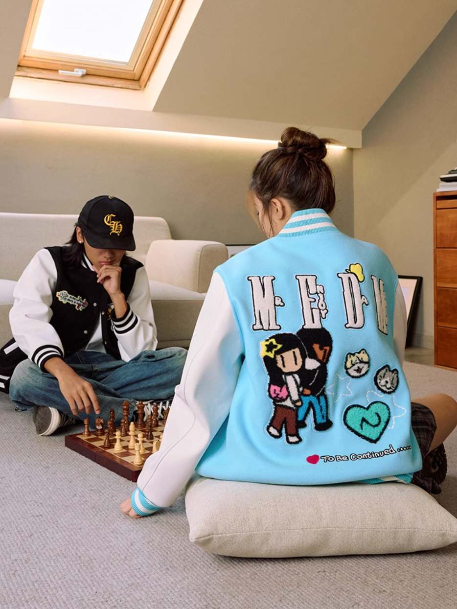 MEDM x Newmasus Butterfly Varsity Jacket | Face 3 Face