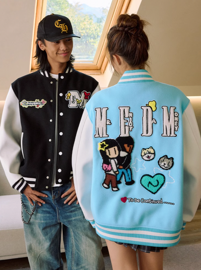 MEDM x Newmasus Butterfly Varsity Jacket | Face 3 Face